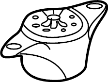 View 55330D2050 Suspension Shock Absorber Mount (Upper) Full-Sized Product Image