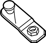 View 981602W000 Windshield Wiper Linkage Brace Full-Sized Product Image