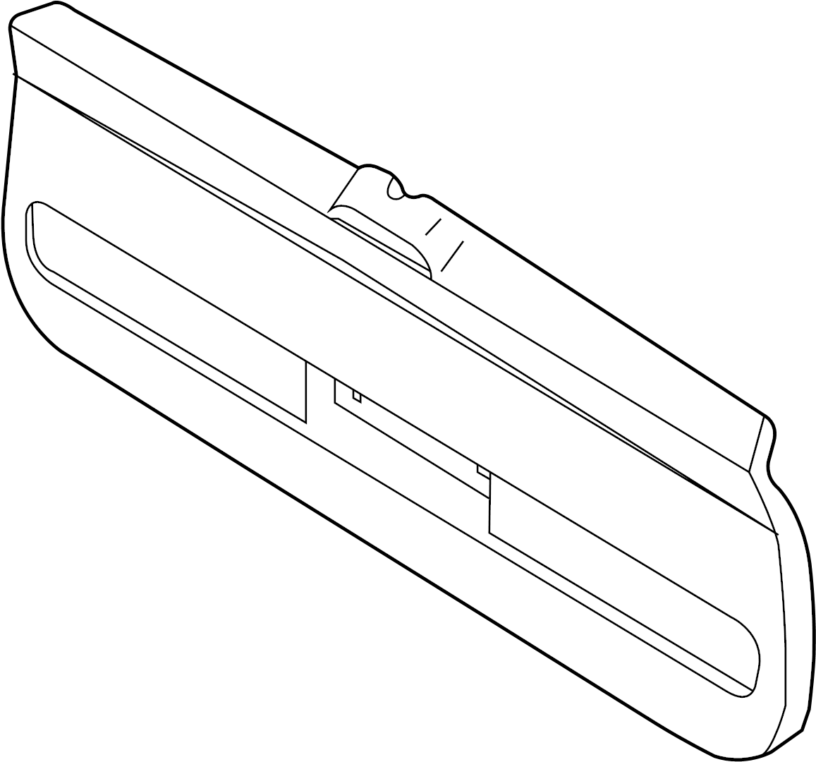 View 90900-6RA0E Liftgate Trim Full-Sized Product Image