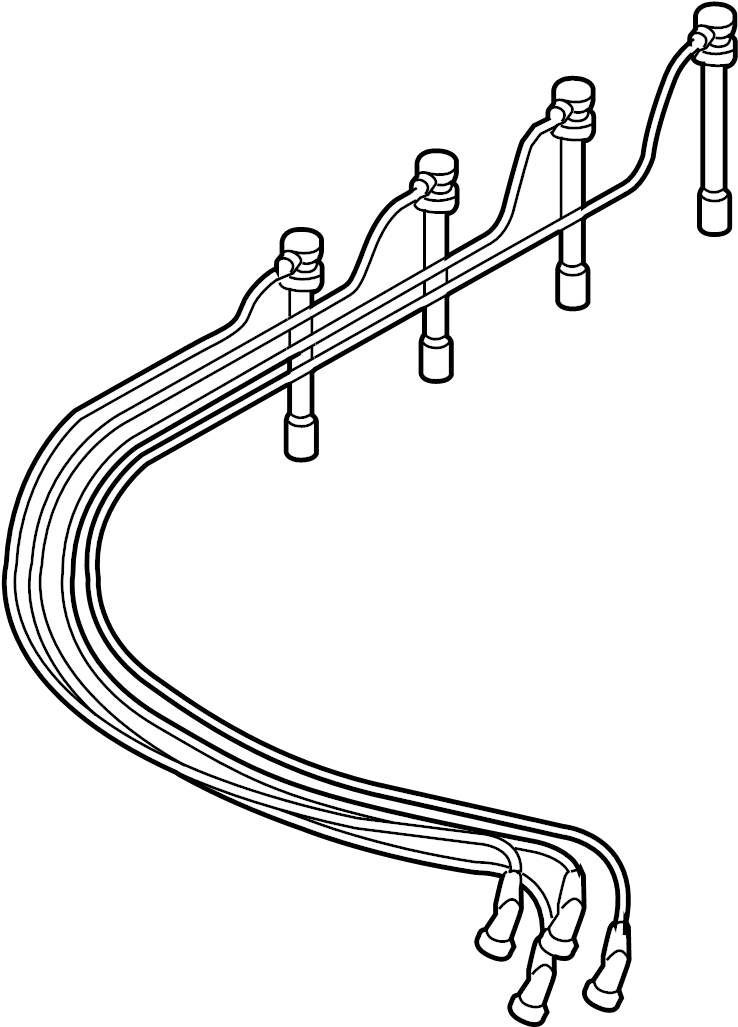 View 22440-3S510 Spark Plug Wire Set Full-Sized Product Image