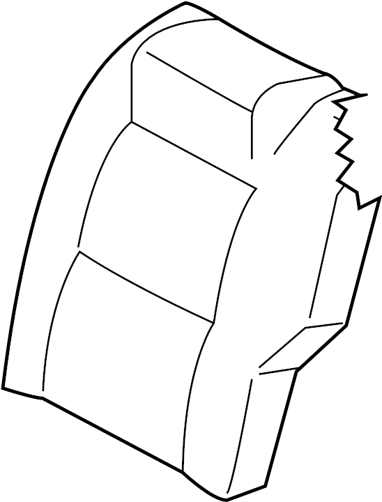 View 88670-EZ23A Seat Back Cushion Cover (Left, Rear) Full-Sized Product Image