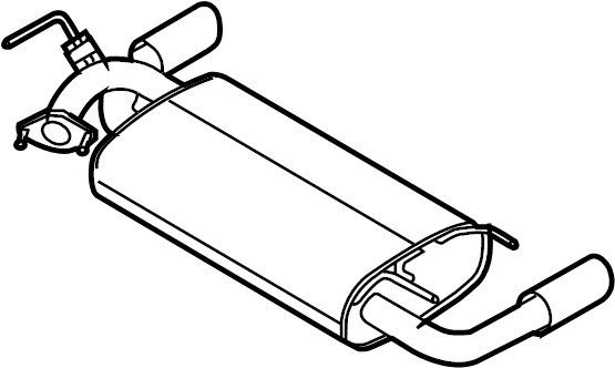 View 20100-CB60A Exhaust Muffler Full-Sized Product Image
