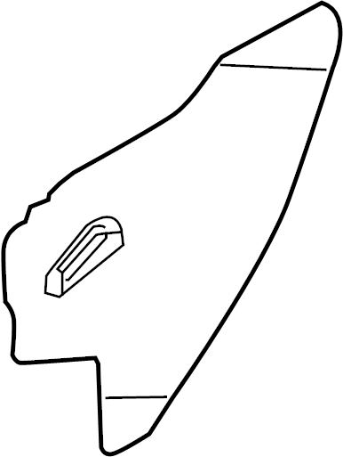 View 82861-JM00A Door Water Deflector (Rear) Full-Sized Product Image