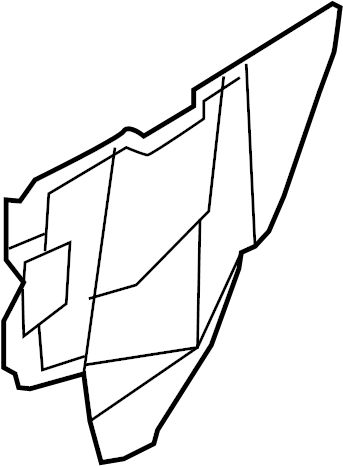 View 82861-1AA0A Door Water Deflector (Left, Rear) Full-Sized Product Image