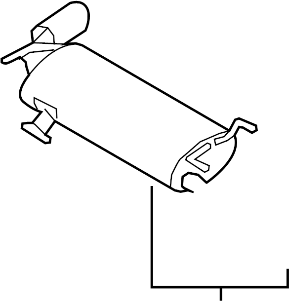 View 20100-1AA2B Exhaust Muffler Full-Sized Product Image
