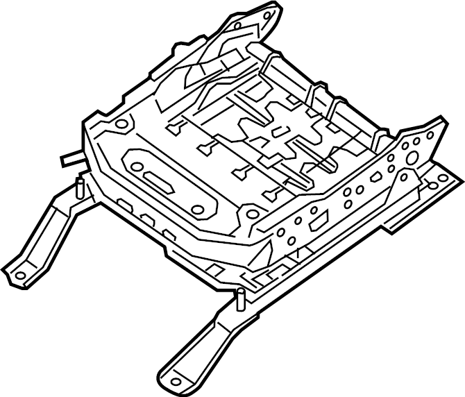 View 87301-5AB1A Seat Track (Right, Front) Full-Sized Product Image