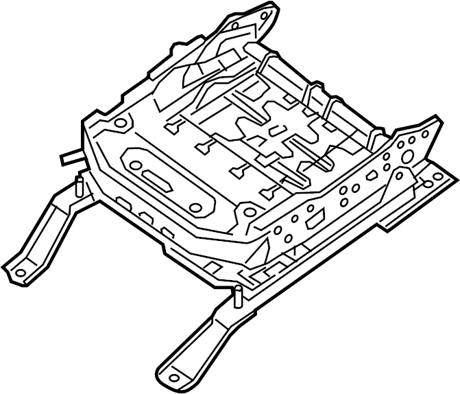 View 87301-5AB3A Seat Track (Right, Front) Full-Sized Product Image