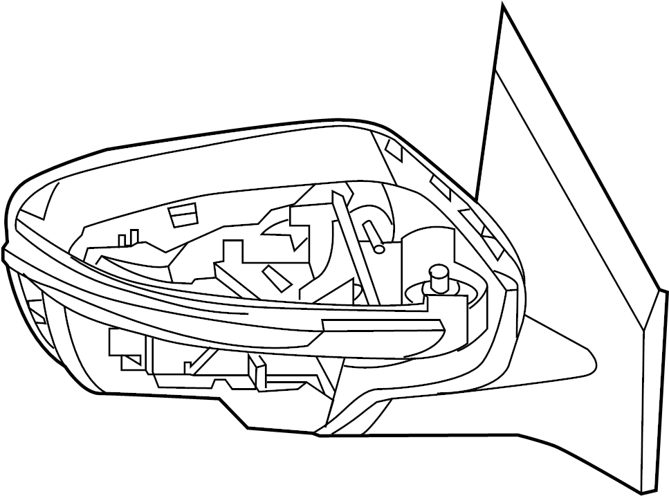 View 96301-5AA0C Door Mirror (Right) Full-Sized Product Image