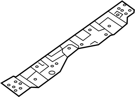 View 84928-5AA0A Bracket Luggage Trim.  (Front) Full-Sized Product Image