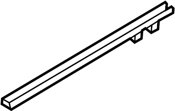 View 82835-ZJ30A Door Window Belt Weatherstrip (Left, Rear) Full-Sized Product Image