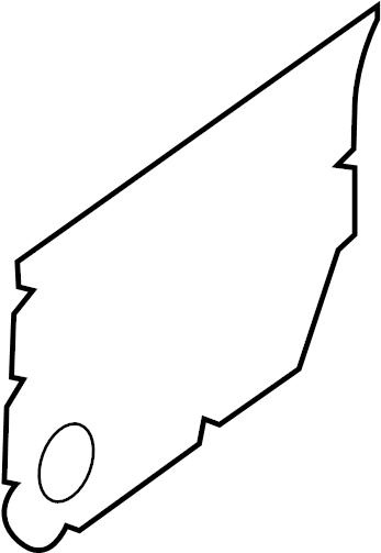 View 82861-9BT0A Door Water Deflector (Left, Rear) Full-Sized Product Image