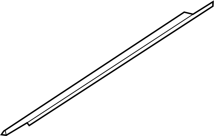 View 82821-ZH30A Door Belt Molding (Left, Rear) Full-Sized Product Image