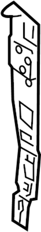 View K3385-ZR0MA Truck Bed Panel Reinforcement (Left, Rear) Full-Sized Product Image