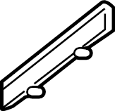 View 62225-EZ40A Bumper Cover Bracket (Left, Front) Full-Sized Product Image
