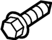 View 86899-1PA0A Bumper Face Bar Mount Bolt Full-Sized Product Image