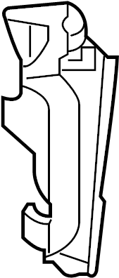 View 21468-EZ40A Radiator Support Air Duct (Right) Full-Sized Product Image