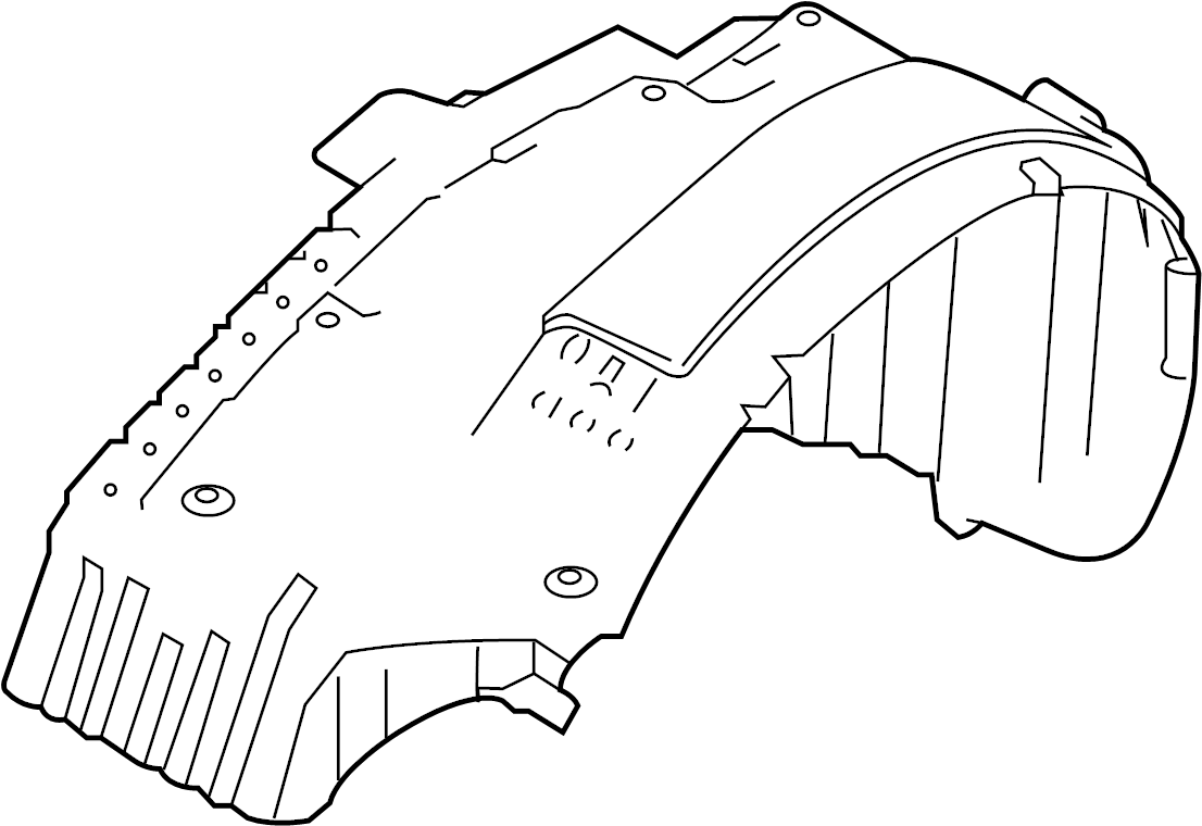 View 63830-9FV0A Fender Splash Shield (Right, Front) Full-Sized Product Image