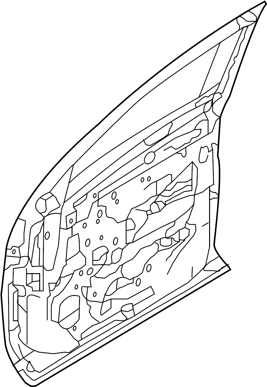 View 80100-9FV0B Door Shell (Right, Front) Full-Sized Product Image