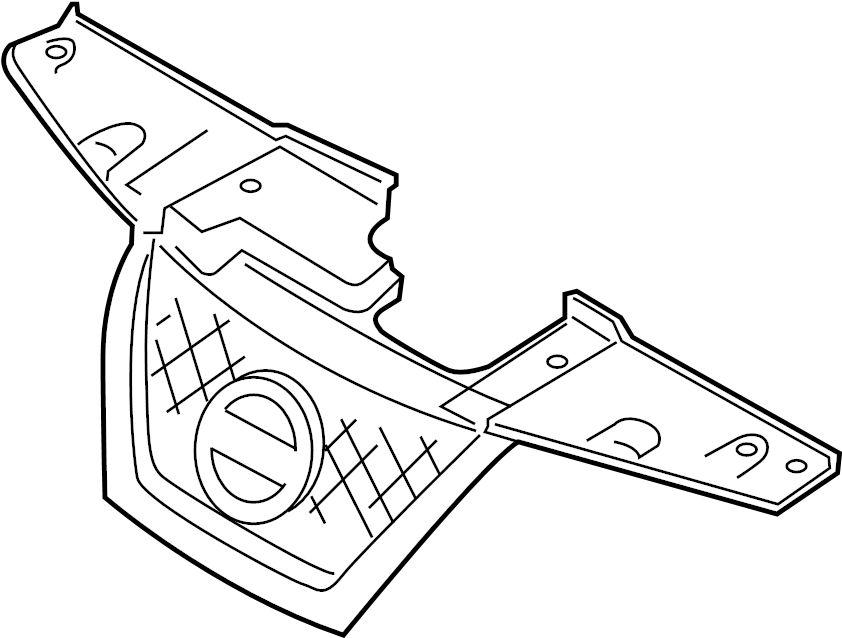 View 62070-3YW3A Grille Bumper, Center. MOULDING FR. Service File G.  (Left, Right, Front) Full-Sized Product Image