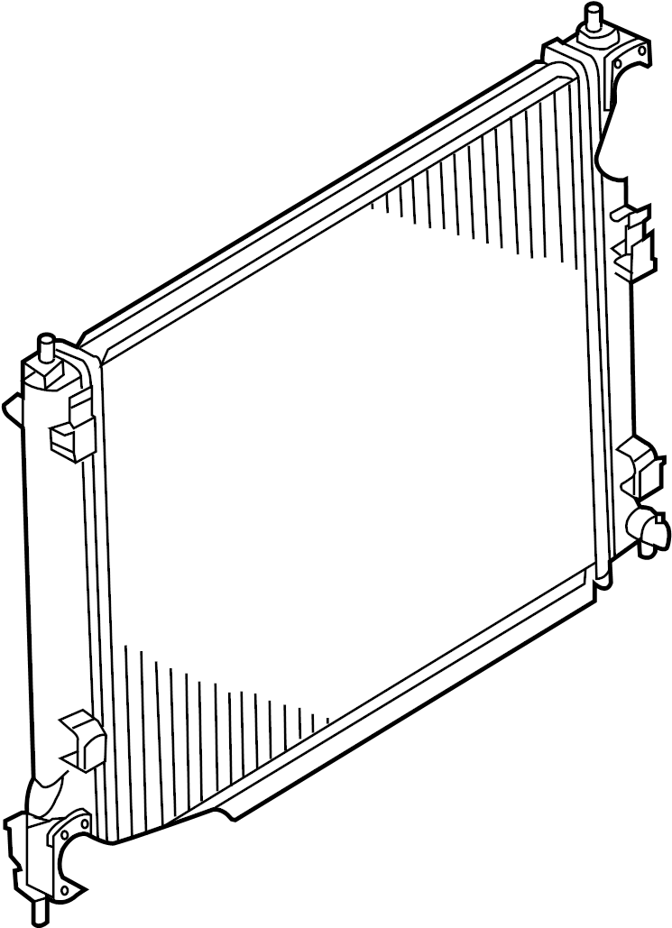 View B1D40-1KC5JNW Radiator.  Full-Sized Product Image