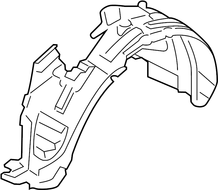 View 63842-1KA0A Fender Splash Shield (Right, Front) Full-Sized Product Image