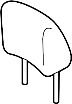 View 86400-4DS4A Headrest (Front) Full-Sized Product Image