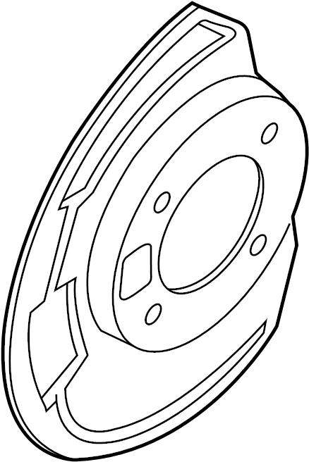View 41151-1PA0C Brake Dust Shield Full-Sized Product Image