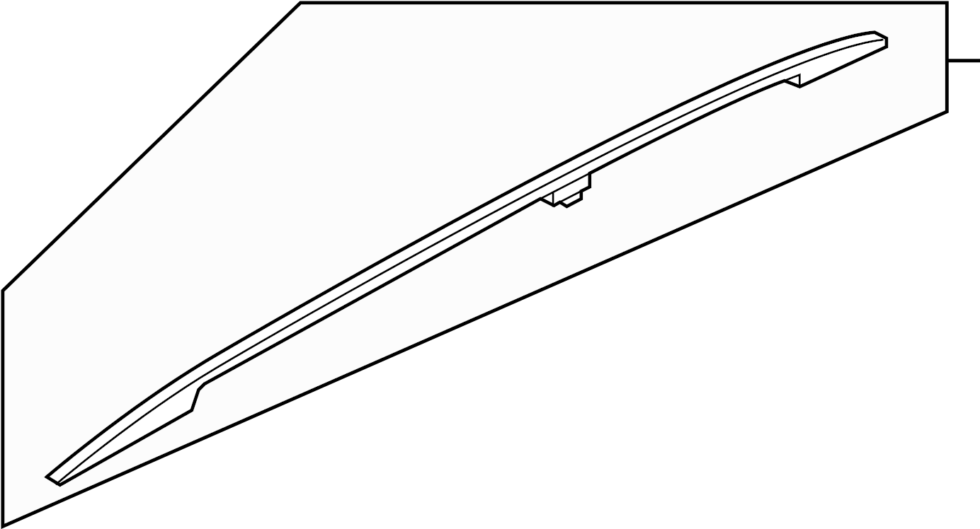 View 73820-5ZW0B Roof Luggage Carrier Side Rail (Right) Full-Sized Product Image