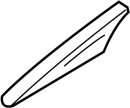 View 73831-5ZW0A Roof Luggage Carrier Side Rail Cap (Left, Front, Rear) Full-Sized Product Image