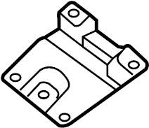 View 73181-EB030 Roof Luggage Carrier Side Rail Bracket (Left, Front) Full-Sized Product Image