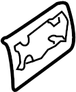 View 80654-9BN0A Gasket Back Door Handle. Gasket Outside Handle, Slide Door.  (Front, Rear) Full-Sized Product Image