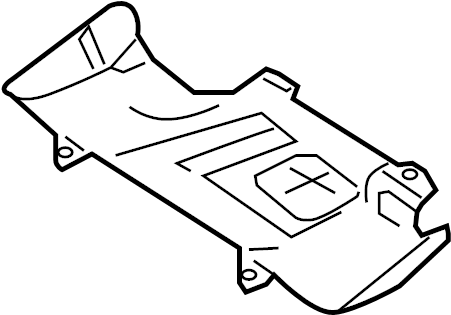 View 50810-ZS08A Radiator Support Splash Shield (Front) Full-Sized Product Image