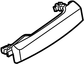 View 806B1-ZL92D Exterior Door Handle (Left, Front) Full-Sized Product Image