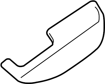 View 80941-ZP10A Door Armrest (Left, Front) Full-Sized Product Image
