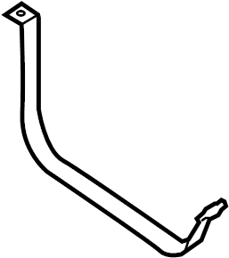 View 17407-EA000 Fuel Tank Strap Full-Sized Product Image