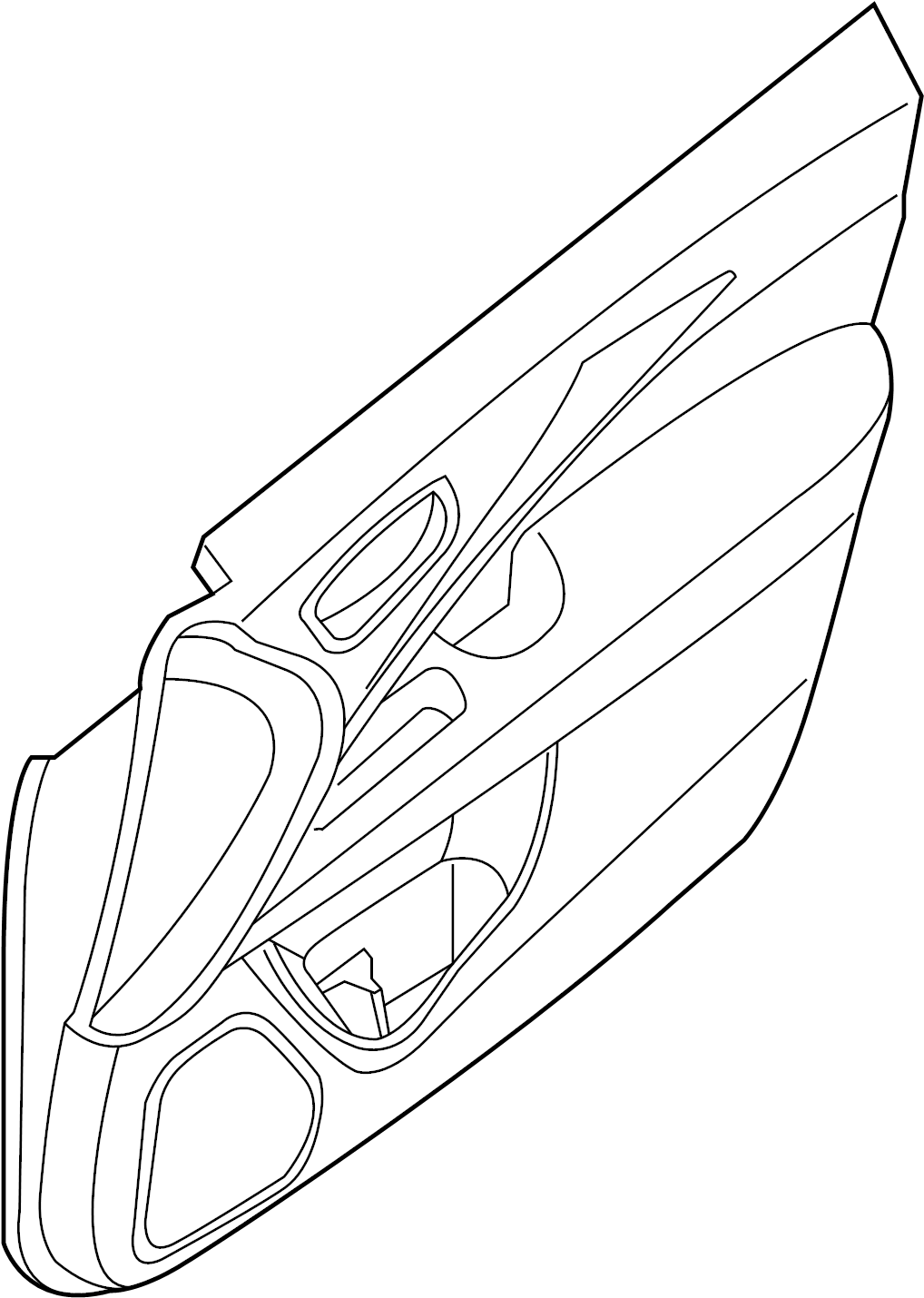 View 809A0-6TA3A Door Interior Trim Panel (Right, Front) Full-Sized Product Image
