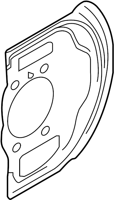 View 41151-4CU0A Brake Dust Shield Full-Sized Product Image