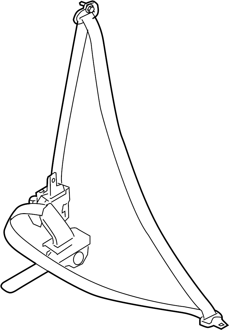 View 86884-9TG8A Seat Belt Lap and Shoulder Belt (Right, Front) Full-Sized Product Image