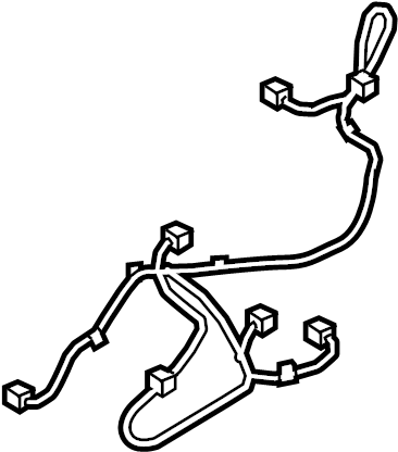 View 87069-6FV1A Power Seat Wiring Harness (Left, Front) Full-Sized Product Image