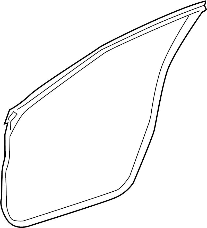 View 80830-4CL0A Door Seal (Right, Front) Full-Sized Product Image
