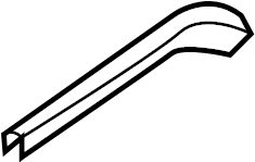 View 73872-6FL0A Roof Luggage Carrier Side Rail Cap (Right, Rear) Full-Sized Product Image