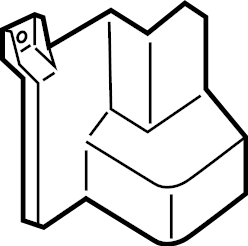 View 21494-5RB0A Radiator Support Air Duct Full-Sized Product Image