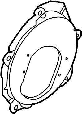 View 28166-1EA0A Radio Speaker Bracket (Right, Front) Full-Sized Product Image