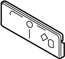 View 96210-6GA0A License Plate Bracket Full-Sized Product Image