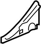 View 87455-6GA0D Seat Back Recliner Adjustment Mechanism Cover (Left, Front) Full-Sized Product Image