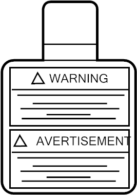 View 98590-79920 Label Caution, Air Bag Instrument.  Full-Sized Product Image