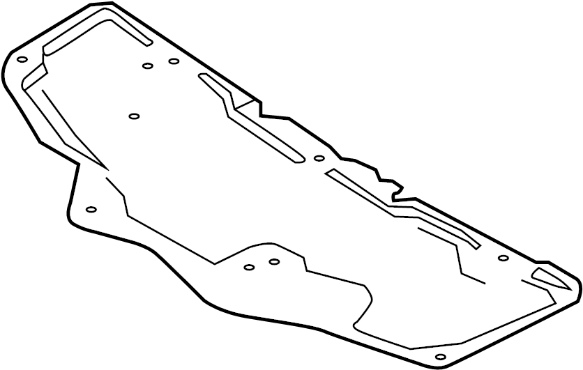 View 65840-9AN0A Hood Insulation Pad Full-Sized Product Image