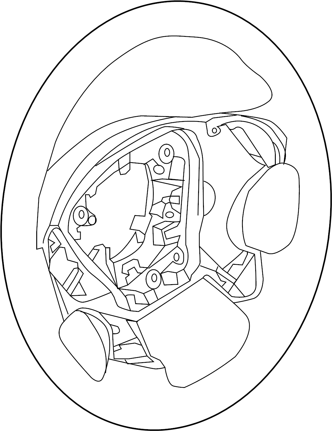 View 48430-3YV1A Steering Wheel Full-Sized Product Image
