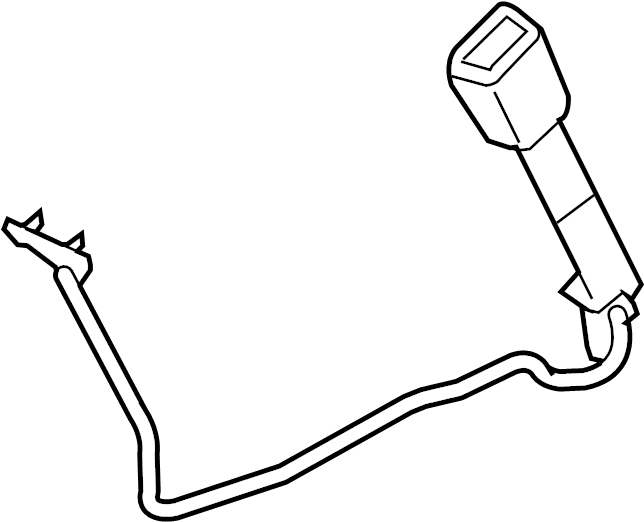 View 86843-4AF8B Seat Belt Receptacle (Front) Full-Sized Product Image