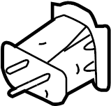 View 51117279704 Cover for air intake, center Full-Sized Product Image